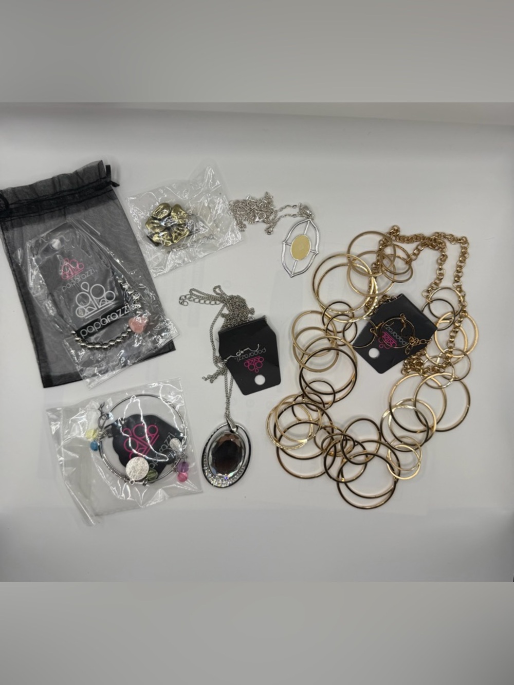 Paparazzi Jewelry Bundle – Necklaces, Bracelets, Rings | Gold & Silver Tone